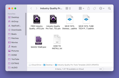 (NEW!) Industry Quality Pro Tools Template (2023 UPDATE!)