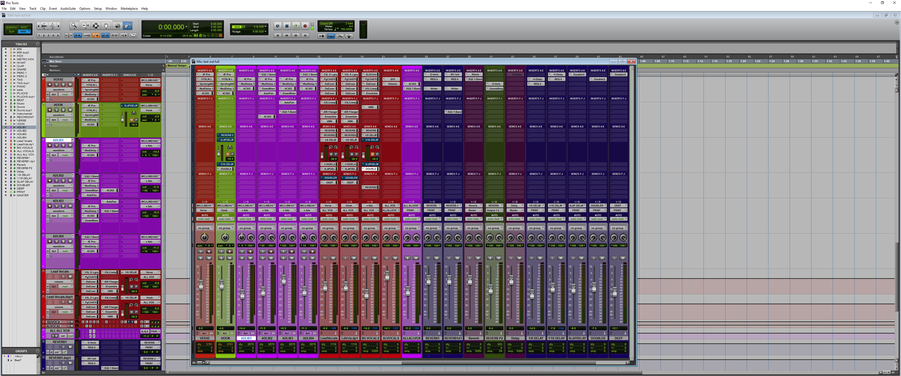 Industry Quality Pro Tools Template – The Music Gang